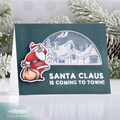 Santa Glitter Shaker Card