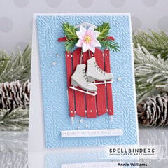 Merry Little Red Sleigh Card