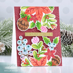 Christmas Florals Cheer Card