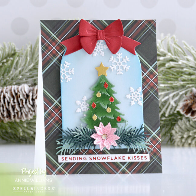 Christmas Tree Cloche Card