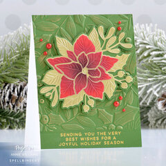 Gilded Poinsettia Card