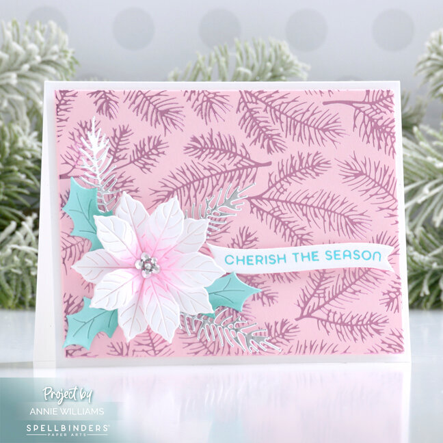 Foiled Pine Sprigs Card