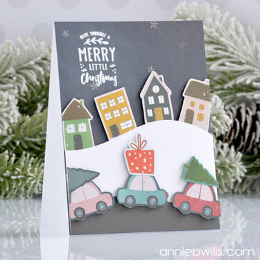 Merry Little Christmas Town Card