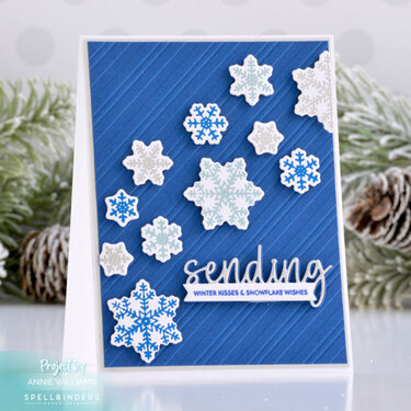 Frosty Foiled Snowflake Card