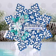 Frosty Snowflake Shaped Card