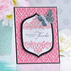 Pretty Pink Thank You Card