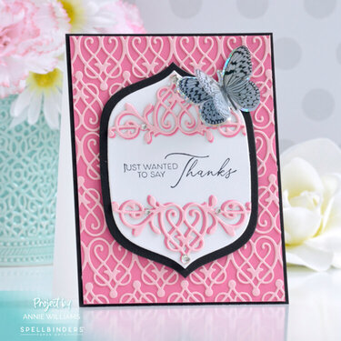 Pretty Pink Thank You Card