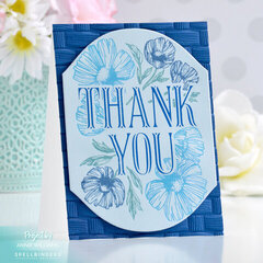 Foiled & Letterpressed Thank You Card