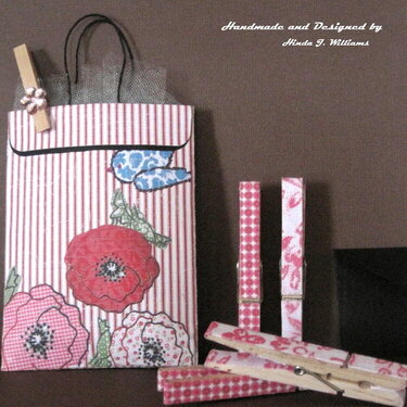 Handmade Decorative Clothespins &amp; Gift Bag