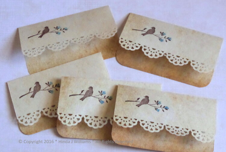 Mini Blank Stationery Notes * Envelopes