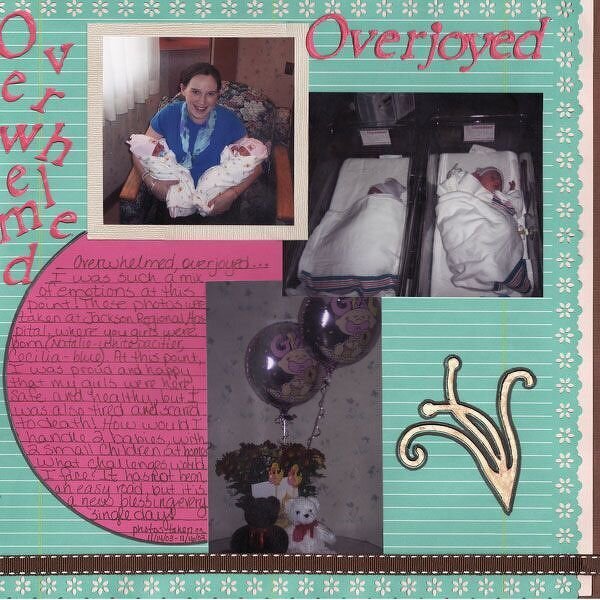Overjoyed...Overwhelmed(Page Maps Week 7/Color Combo #72)