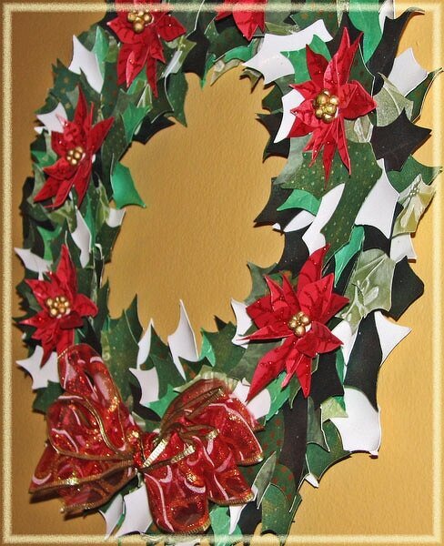 Paper Christmas Wreath (Cricut Craft)