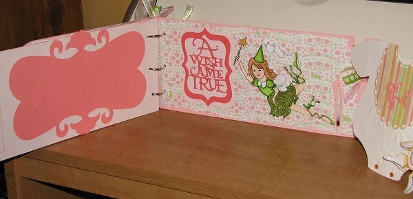 Baby Book And Card *Die cut Challenge/Green
