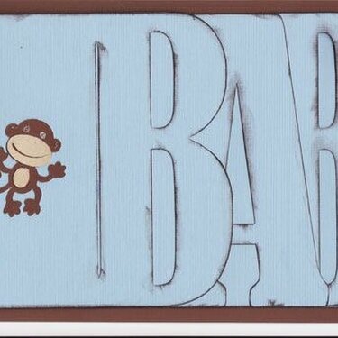 Baby Card using my Cricut and SCAL