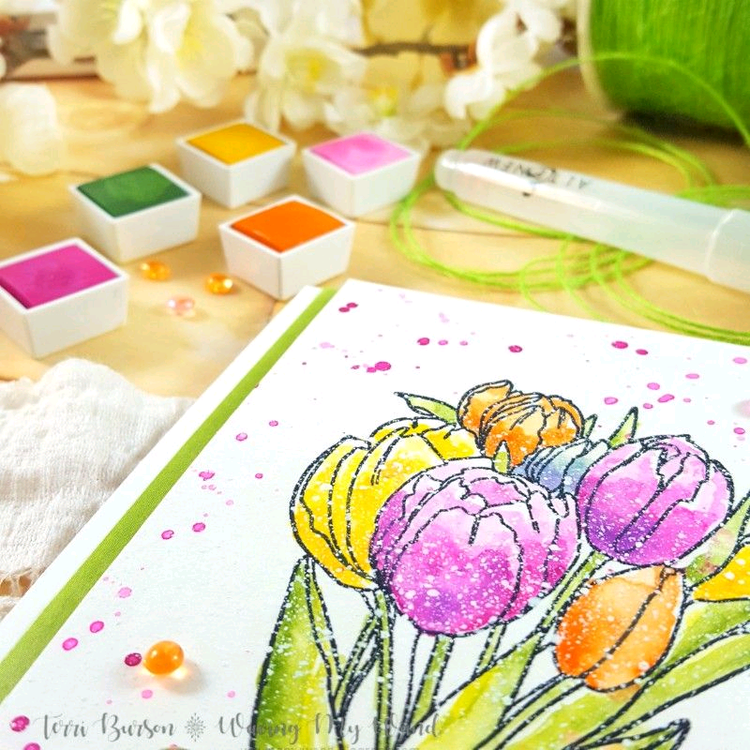 Spring Flowers featuring Altenew Watercolors