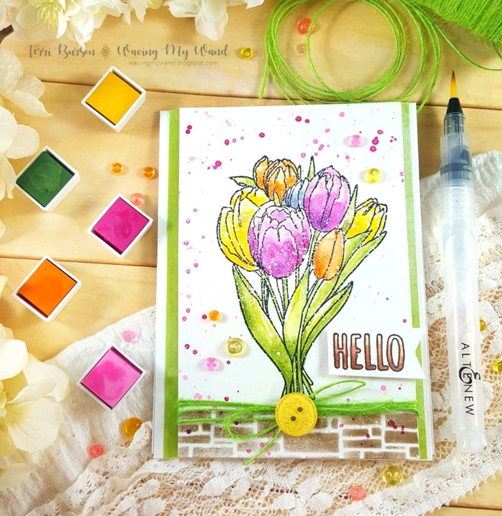 Spring Flowers featuring Altenew Watercolors