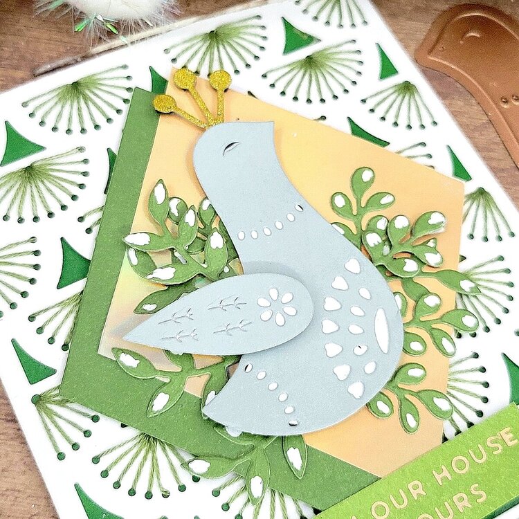 Folk Song Bird Card for Spellbinders