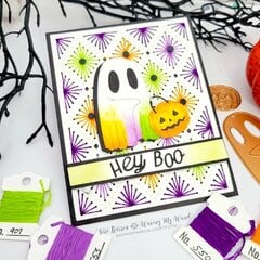 Boo Dance Party Stitched Card
