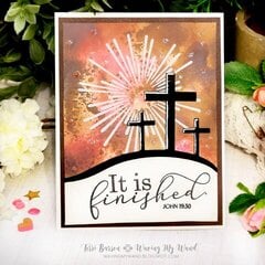 Ink Smooshed Easter Card