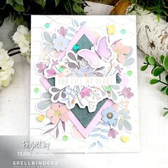 Floral Friendship Card #1 for Spellbinders