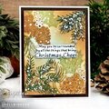 Christmas Cheer Foiled/Mixed Media card for Spellbinders