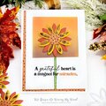 Plaid Sunflower & Doodled Card