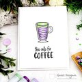Starbucks Inspired Coffee Themed CAS Card