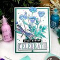 Watercolored Floral Card