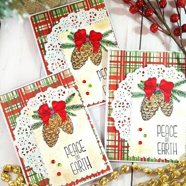 Christmas Cards Featuring Authentique,  Unity Stamps and Tombow