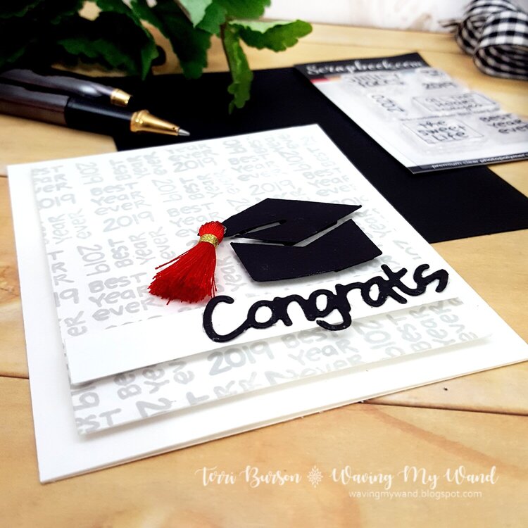 Graduation Card featuring National Scrapbook Day Freebie