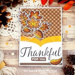 Watercolored Autumn Leaves Card