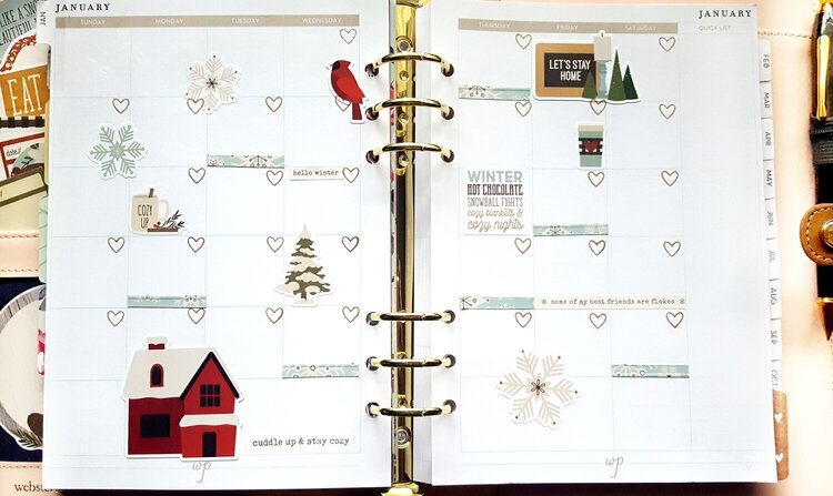 Planner Layout Featuring Winter Farmhouse from Simple Stories