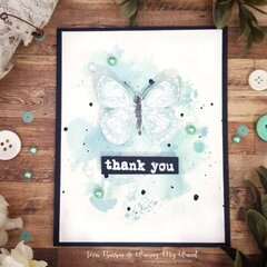Thank You Cards Featuring Ranger Ink Speckled Egg