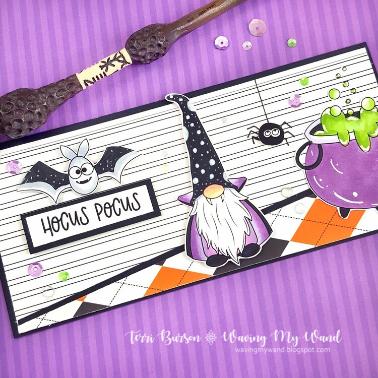 Halloween Gnomes with Photo Play Paper