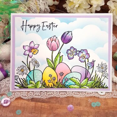 Easter Card feat. Penny Black Stamps