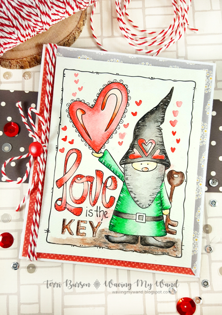 Gnome Valentine Card + Enter to Win