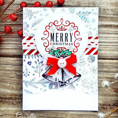 Elegant Christmas Card featuring Thermoweb & Graciellie Designs