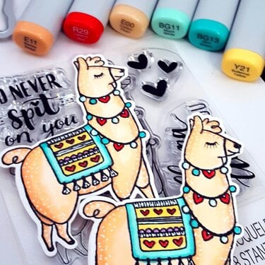 Sizzix Llama Love Coloring