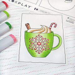Coffee or Cocoa? Photo Play Paper Holiday Colorplay