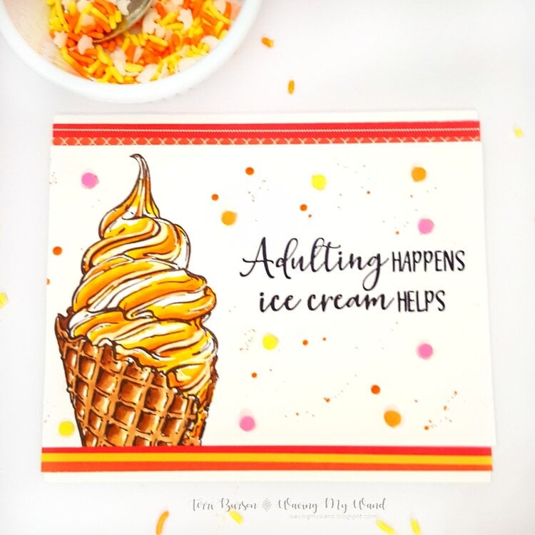 Ice Cream Swirl Card with Colorado Craft Company