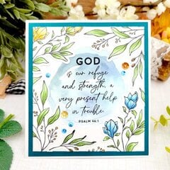 Scripture Floral Card