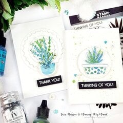 Spring Card Duo featuring Alcohol Ink and Ink Lift
