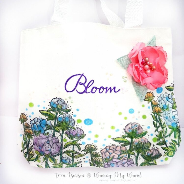 Stamped &amp; Colored Tote Bag