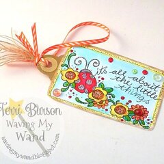 Decorative Tag featuring ADORNit Art Play Paintables