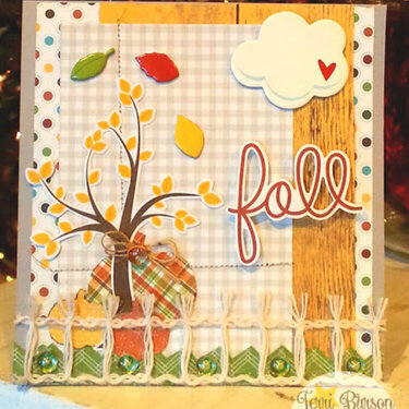 Fall Card featuring Simple Stories Pumpkin Spice and Skittles