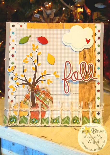 Fall Card featuring Simple Stories Pumpkin Spice and Skittles