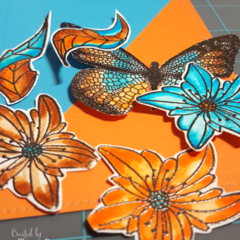 Coloring, Stamping, Die Cuts and a Hippy Vibe!