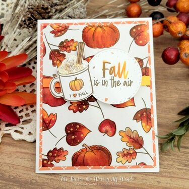 Fall Latte &amp; Leaves Card for Catherine Pooler