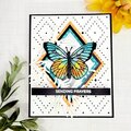 Diamonds and Butterfly Encouragement Card