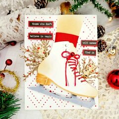 Ice Skate Card for Spellbinders